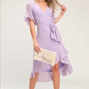 NWT Lavender Purple Midi Bridesmaid Dress